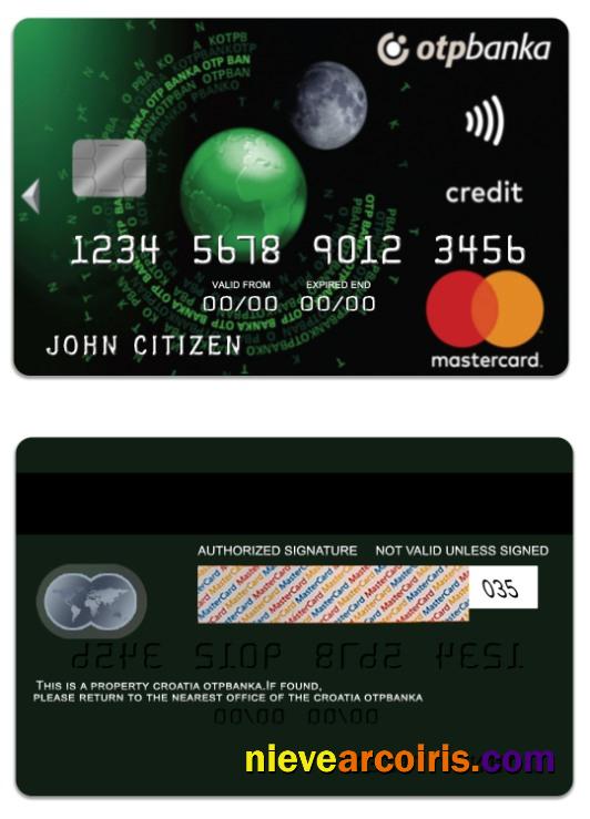 Croatia OTP Banka Standard credit Mastercard